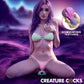 Creature Cocks Vulvaron - 10X Vibrating Silicone Grinder w/ Remote Control
