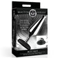 Master Series Butt Slut Metal & Silicone Butt Plug