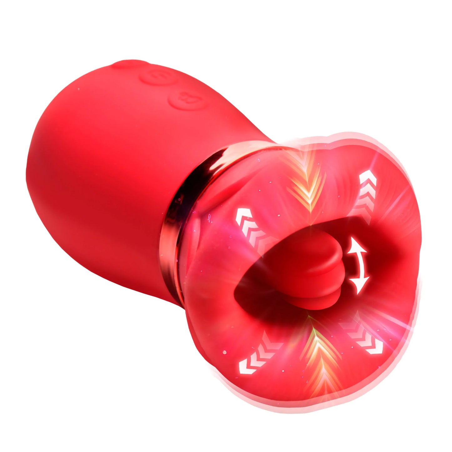 XR Brands | Lickgasm - Kiss Me More Kissing, Sucking, & Vibrating Clitoral Stimulator