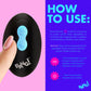 XR Brands | BANG! 10X Rotating & Vibrating Silicone Butt Plug w/ Remote - Blue