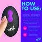 XR Brands | BANG! 10X Rotating & Vibrating Silicone Butt Plug w/ Remote - Purple