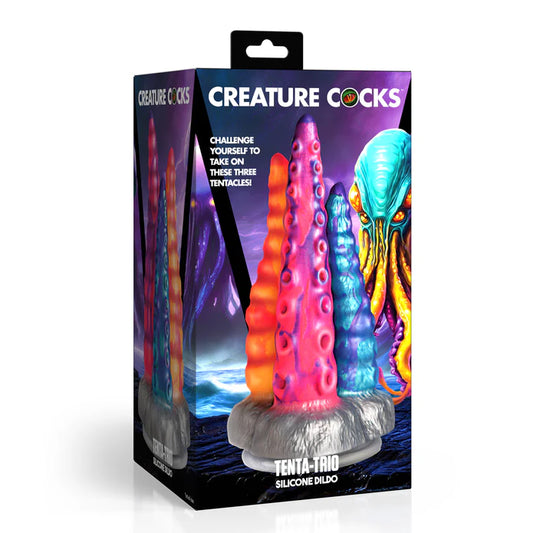 Creature Cocks Tenta-Trio Silicone Dildo