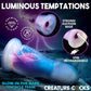 Creature Cocks Cocktopus Deluxe Glow-in-the-Dark Vibrating Silicone Dildo w Remote