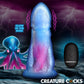 Creature Cocks Cocktopus Deluxe Glow-in-the-Dark Vibrating Silicone Dildo w Remote