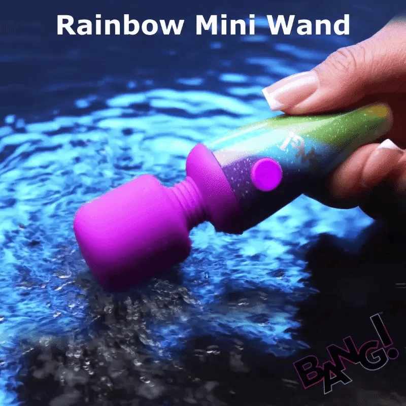XR Brands | BANG! 10X Rainbow Mini Wand Vibrator