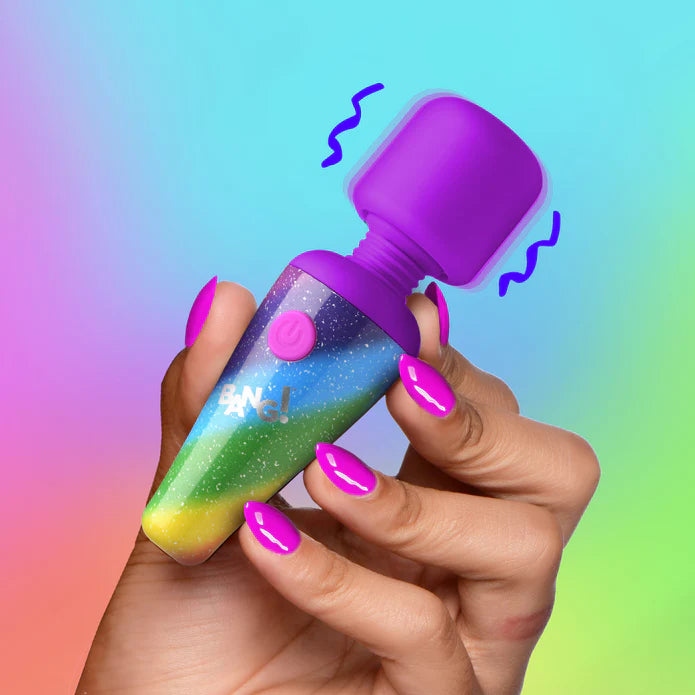 XR Brands | BANG! 10X Rainbow Mini Wand Vibrator