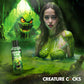 Creature Cocks Creature Slime Green Slime Green Water Based Lubricant 4oz/118ml
