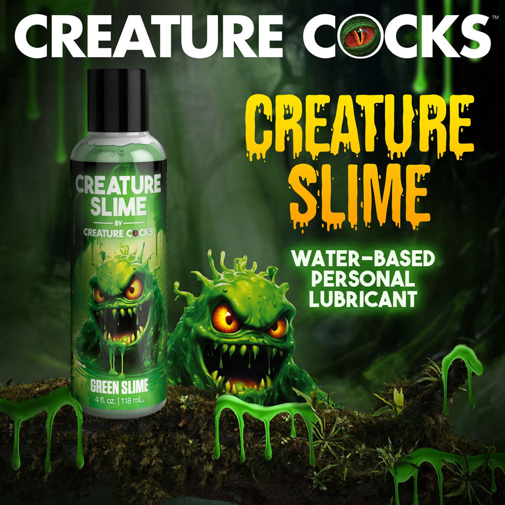 Creature Cocks Creature Slime Green Slime Green Water Based Lubricant 4oz/118ml