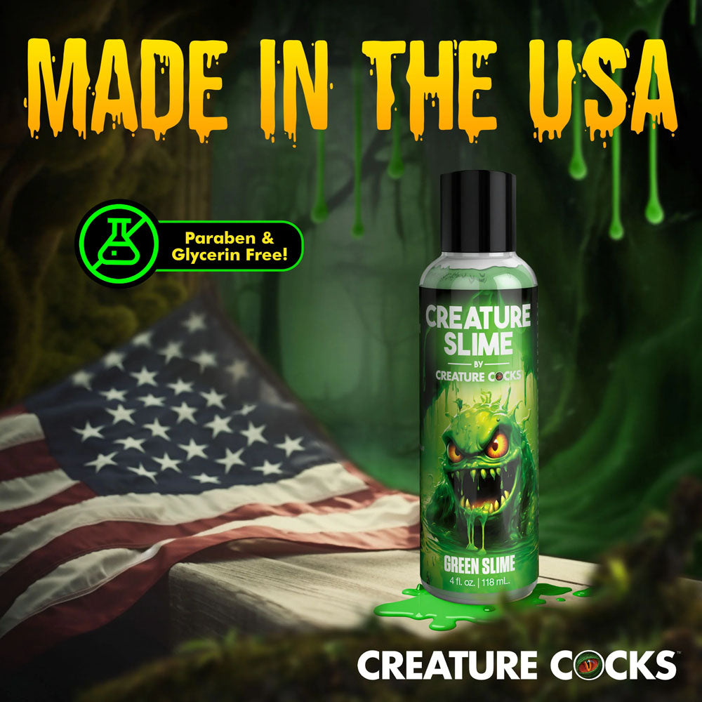 Creature Cocks Creature Slime Green Slime Green Water Based Lubricant 4oz/118ml
