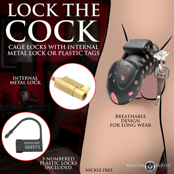 Master Series Lock Down Chastity Cage