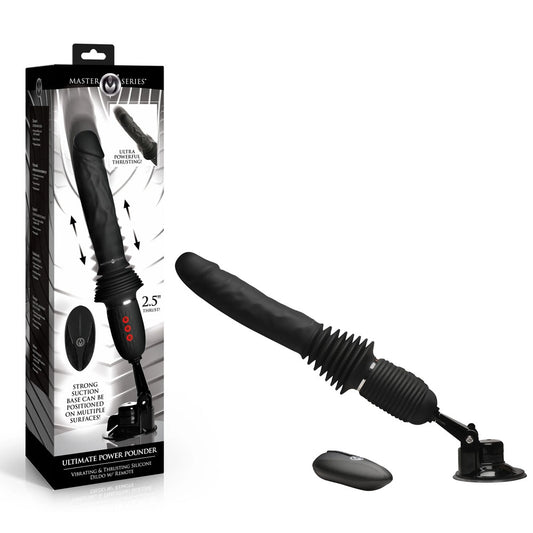 Master Series Ultimate Power Pounder - Hands-Free Thrusting Vibrator with Remote