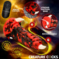 Creature Cocks Red Talon Vibrating Silicone Fantasy Dildo w Remote