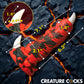 Creature Cocks Red Talon Vibrating Silicone Fantasy Dildo w Remote