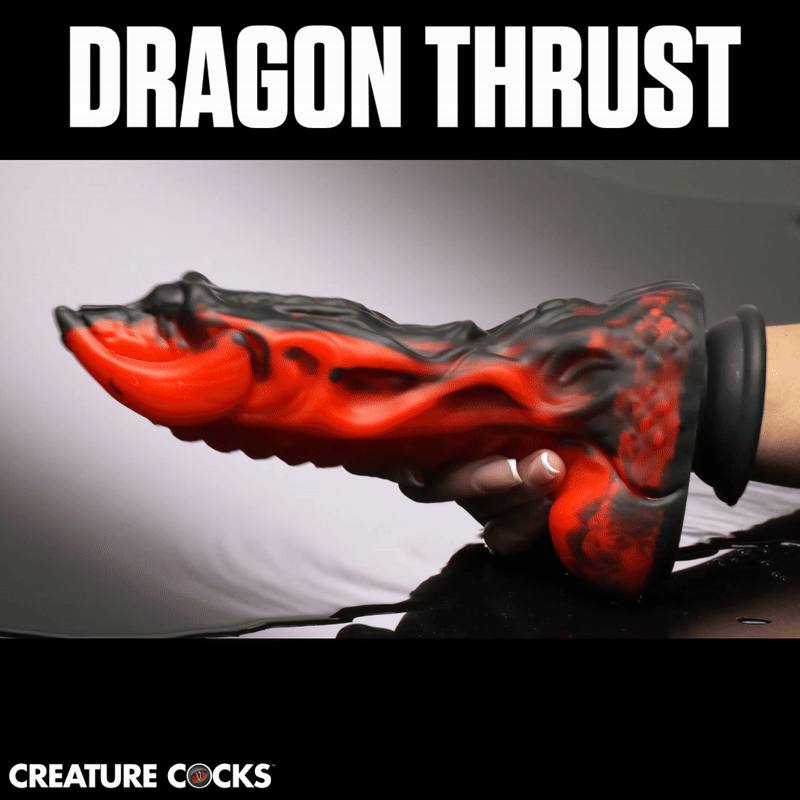 Creature Cocks Dragon Thrust Thrusting & Vibrating Fantasy Dildo with Remote