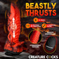 Creature Cocks Dragon Thrust Thrusting & Vibrating Silicone Dildo with Remote