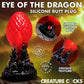 Creature Cocks Eye of the Dragon Silicone Butt Plug - Red