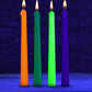Master Series Glow Wax - UV Blacklight Reactive Drip Candles - Set of 4