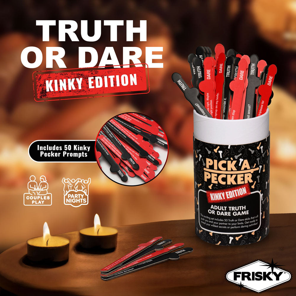 XR Brands | Frisky Pick A Pecker - Kinky Edition - Adult Truth Or Dare Game