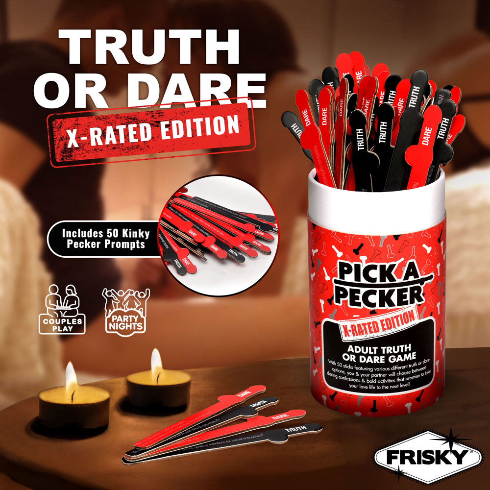 XR Brands | Frisky Pick A Pecker - X-Rated Edition - Adult Truth Or Dare Game