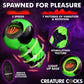 Creature Cocks Eye of the Spawn Vibrating & Squirming Silicone Butt Plug w Remote