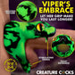 Creature Cocks Master Cobra Silicone Cock Ring - Green