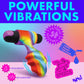 XR Brands |  BANG! Vibrating Rainbow Butt Plug