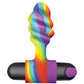 XR Brands |  BANG! Vibrating Rainbow Butt Plug