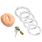 Master Series Pussy Chastity Cage Set - Light