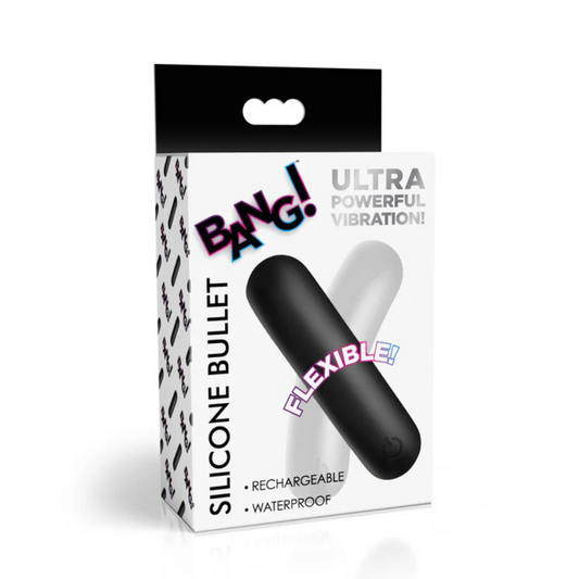 XR Brands | BANG! Flexible Silicone Bullet Black