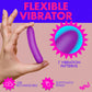 XR Brands | BANG! Tapered Flexible Silicone Bullet Purple