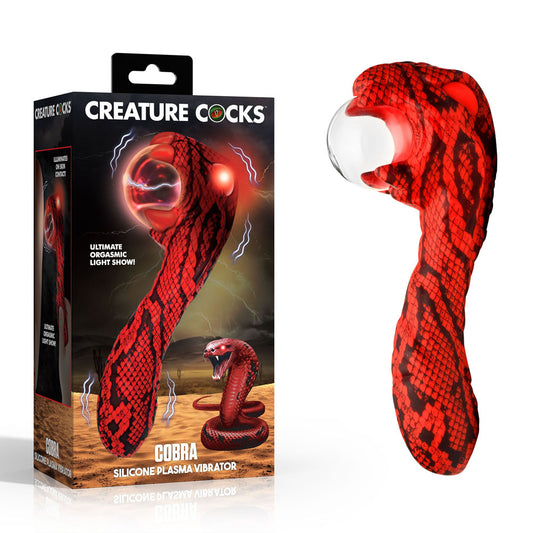 Creature Cocks Cobra - Silicone Plasma Fantasy Vibrator with Plasma Ball Orb