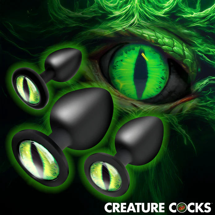 Creature Cocks Creature Eyes Silicone Butt Plug Set