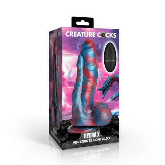 Creature Cocks Hydra X Vibrating Silicone Dildo with Remote