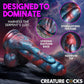 Creature Cocks Hydra X Vibrating Silicone Dildo with Remote