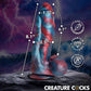 Creature Cocks Hydra X Vibrating Silicone Dildo with Remote