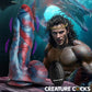 Creature Cocks Hydra X Vibrating Silicone Dildo with Remote