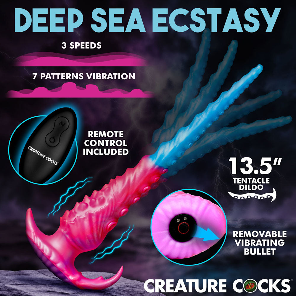 Creature Cocks Vibropus Vibrating Tentacle Anal Dildo with Wireless Remote