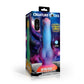 Creature Cocks Astro Cock - Glow In Dark Vibrating Fantasy Dildo with Remote