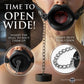 Master Series Plugged - Black Lips Silicone Feeding Mouth Gag