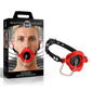 Master Series Plugged - Red Lips Silicone Feeding Mouth Gag