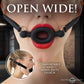 Master Series Forced - Black Silicone Feeding Mouth Gag