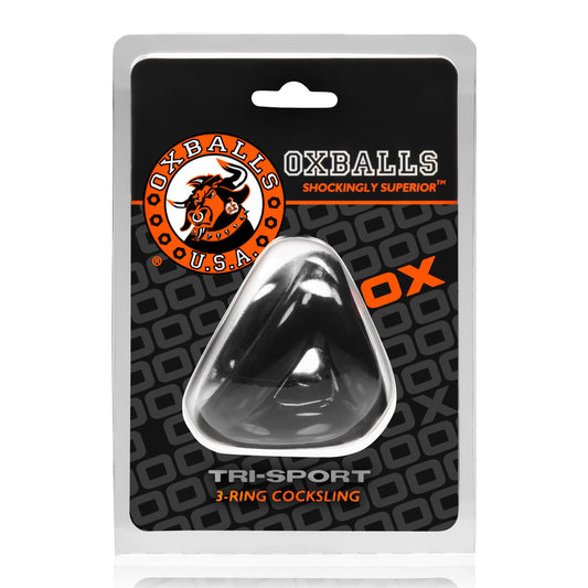 OxBalls Tri Sport 3 Ring 3 Sized Cock Ball And Sling Night