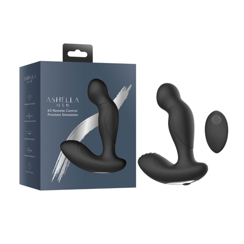 AAPD | Ashella Men X3 Remote Control Prostate Stimulator