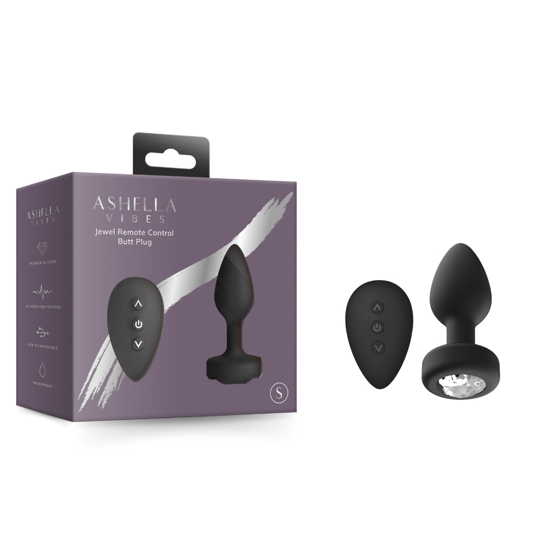AAPD | Ashella Vibes Jewel Remote Control Butt Plug Small