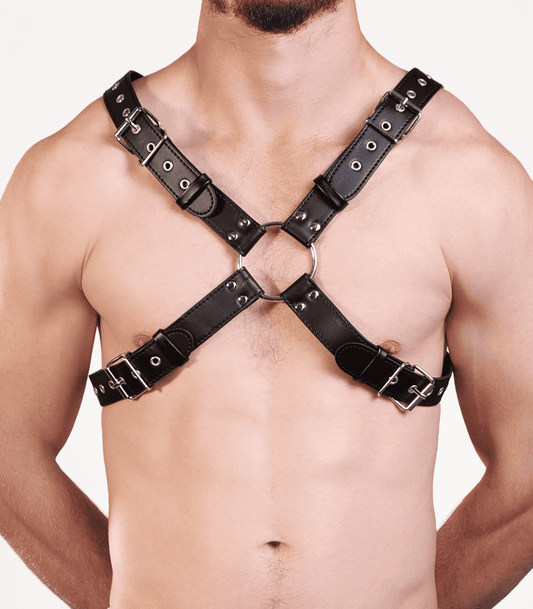 Love In Leather PU Half Body Brace B-BRA04