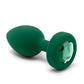 COTR | B-Vibe Vibrating Jewel Plug M/L Green with Emerald Jewel and Remote