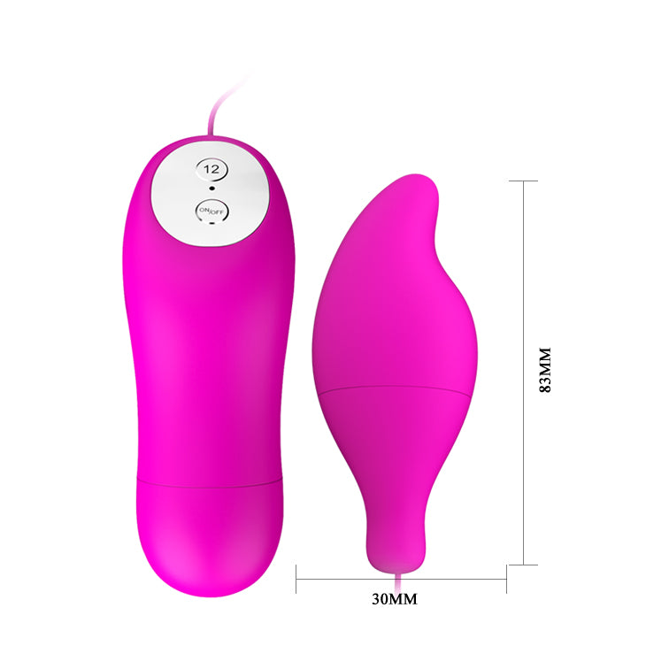 Baile Pleasure Shell Bullet Vibe Dark Purple w Remote