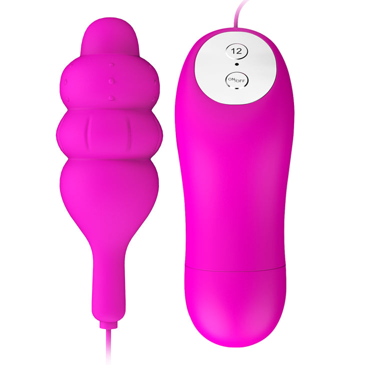 Baile Pleasure Shell Bullet Vibe Dark Purple w Remote