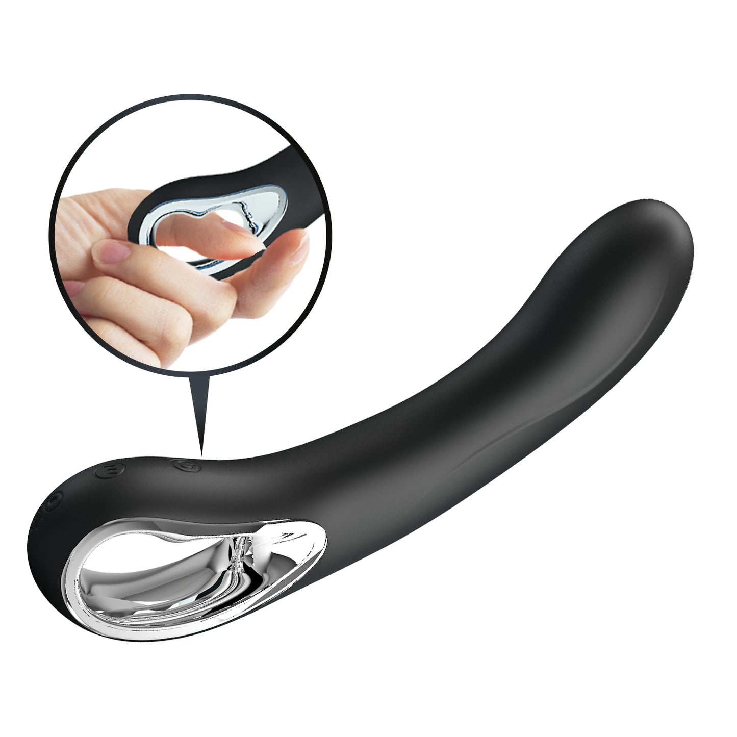 Pretty Love USB Rechargeable Alston Vibrator Black