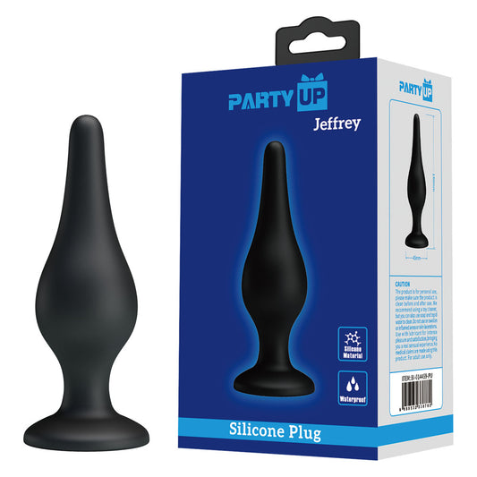 Party Up JEFFREY Black 14cm Butt Plug